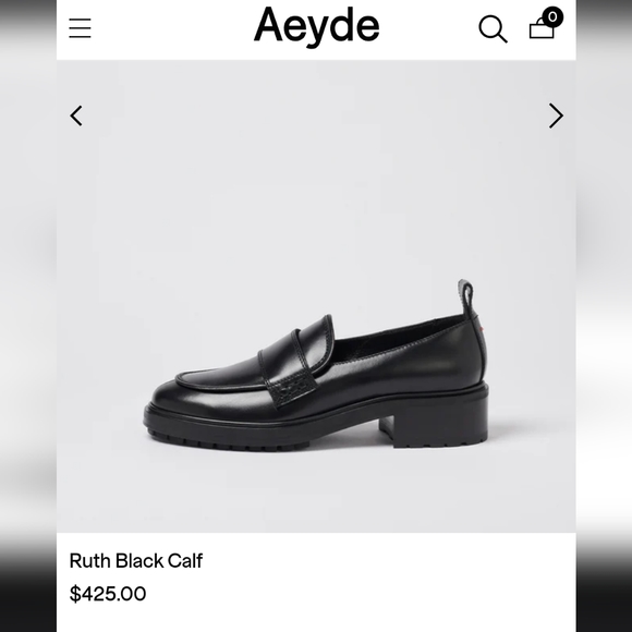 Aeyde chunky black loafer - Picture 6 of 10